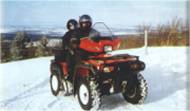Le quad l'hiver